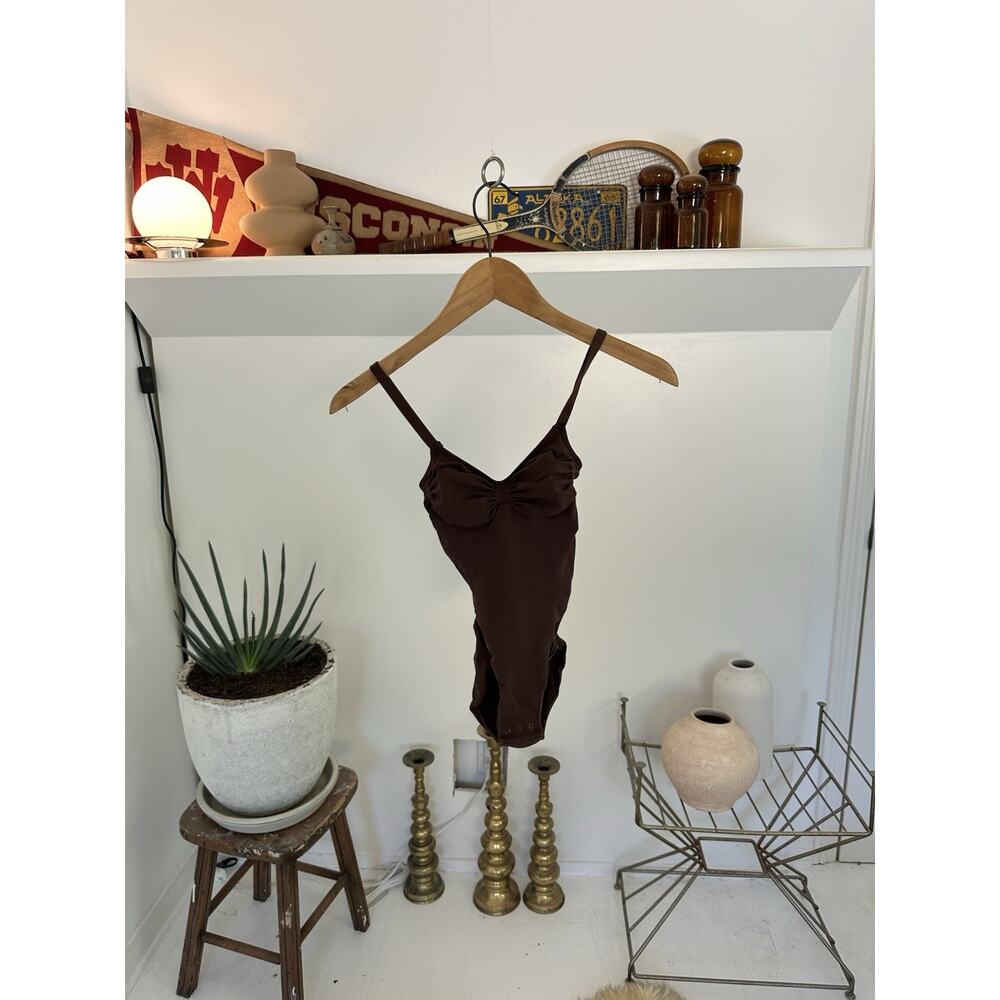 Skims Bodysuit Brown Size Small